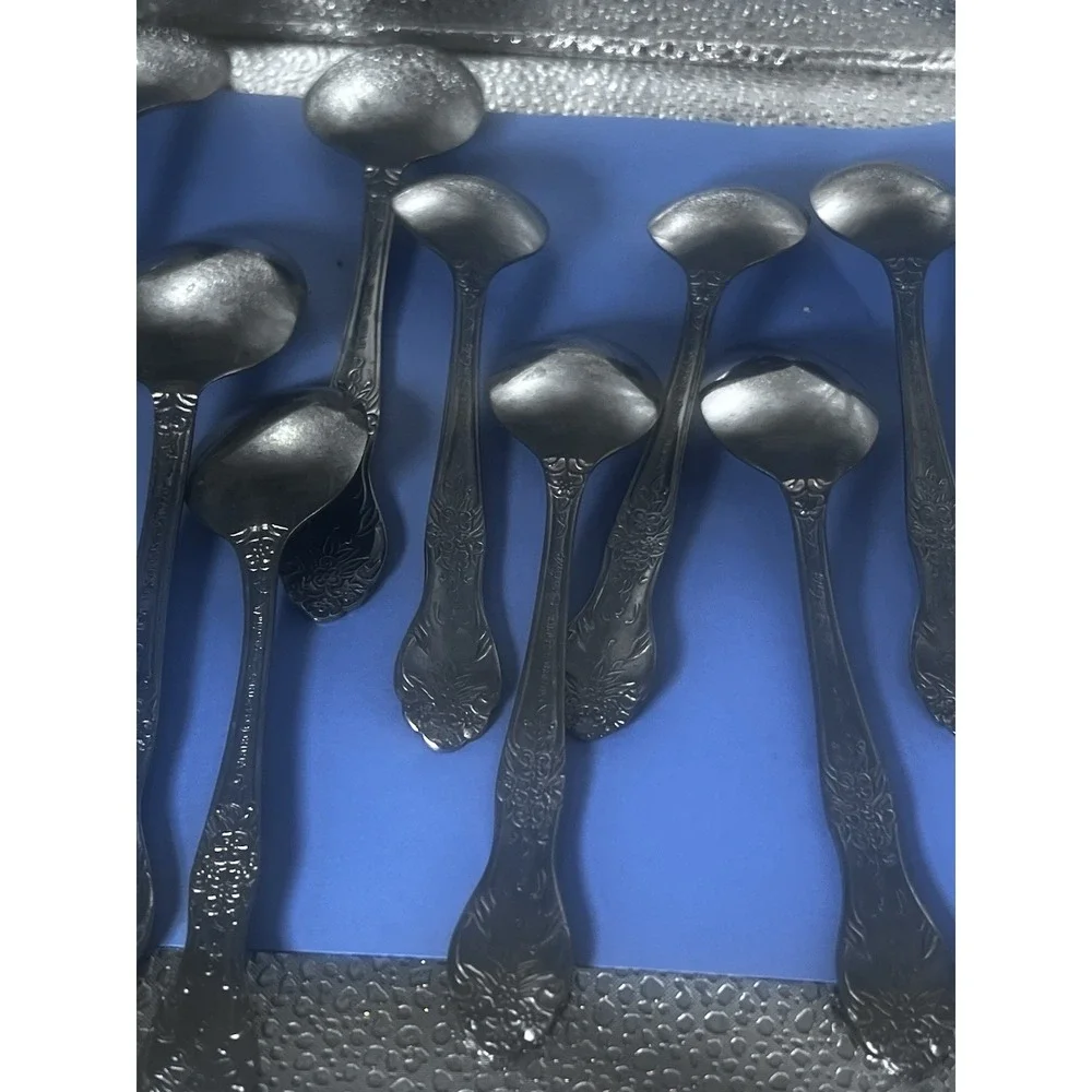 Rogers Stainless China Stanley Roberts Love Joy Flatware 21 Piece Spoon Fork Kni